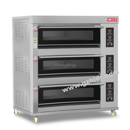 3 Deck 9 Trays Electric Baking Oven With Leakage Protection