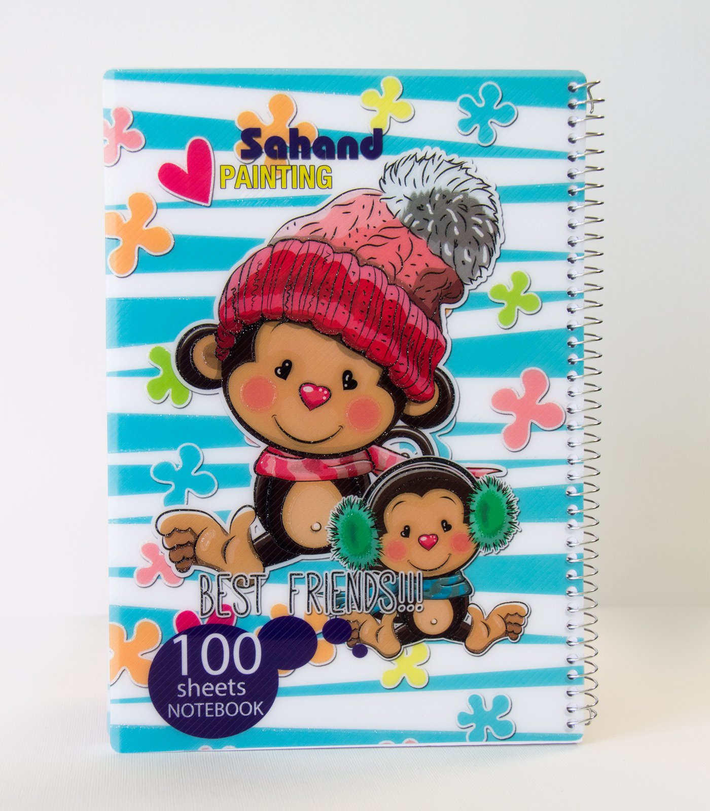 دفتر نقاشی وزیری طرح دار ۱۰۰ برگ