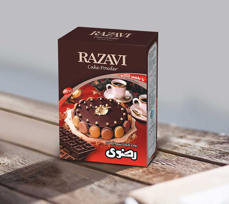 پودر کیک با طعم کاکائو