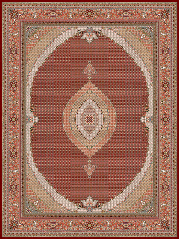 فرش 1000 شانه طرح ماهی اصیل