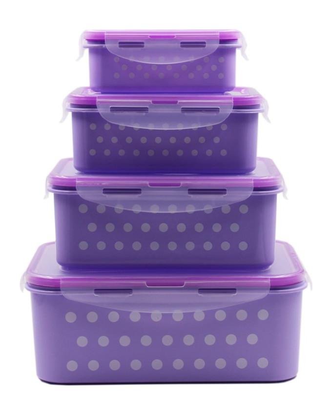 Food preservative dish 4pcs purple