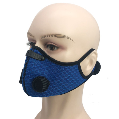 ماسک صورت دوچرخه سواری با فیلتر Pm 2.5 ماسک دوچرخه سواری ضد آلودگی درپوش دهان