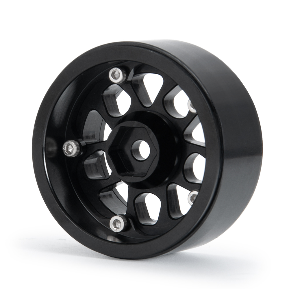 1.9' Beadlock Wheel hubs Rims For 1/10 toy model RC Crawler SCX10 D90 CC01 on road rc car