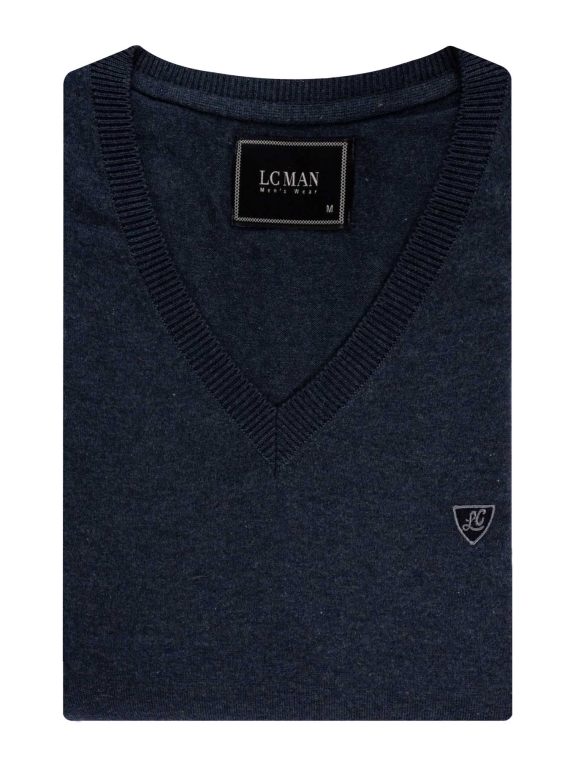 پلیور ساده ال سی من مدل 10200405238-سرمه‌ای