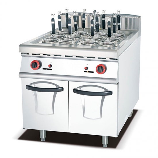 Kitchen Hotel Restaurant Equipment Commercial Gas Pasta Noodle Cooker With Cabinet