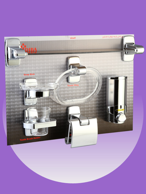 شش پارچه نیلوفر با جا مایع