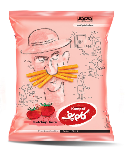 Steak Kam Puff with ketchup flavor