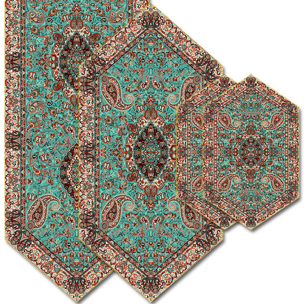 سری چهار تکه ترمه طرح سالار کد 617