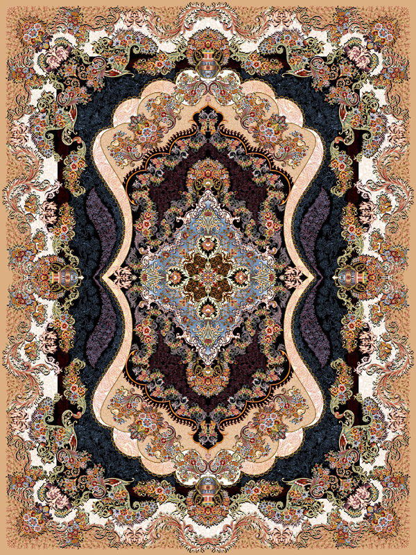 فرش 1000 شانه طرح چشمک