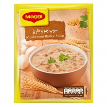 Barley and mushroom soup Maggie