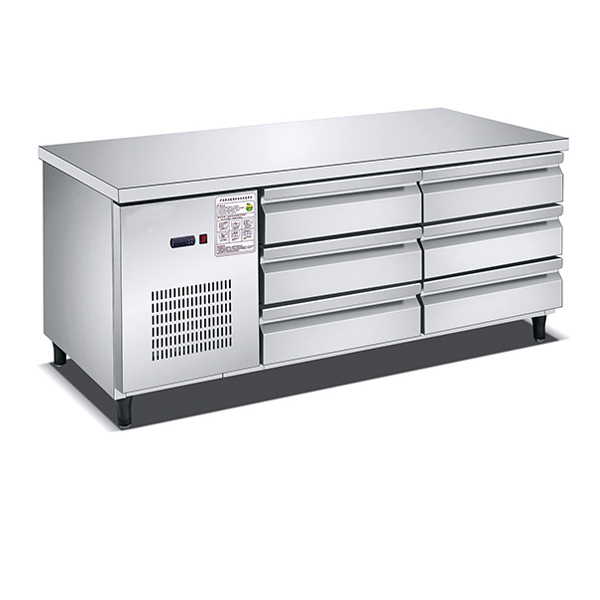 1.2m/1.5m/1.8m drawer Refrigerator 2 Doors Fan Cooling
