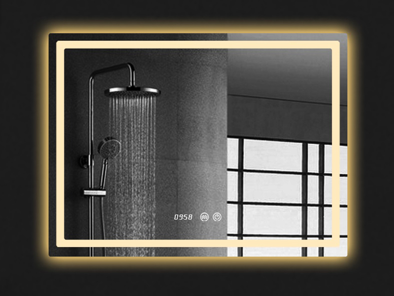 LED Lighted Bathroom Defogger Mirror