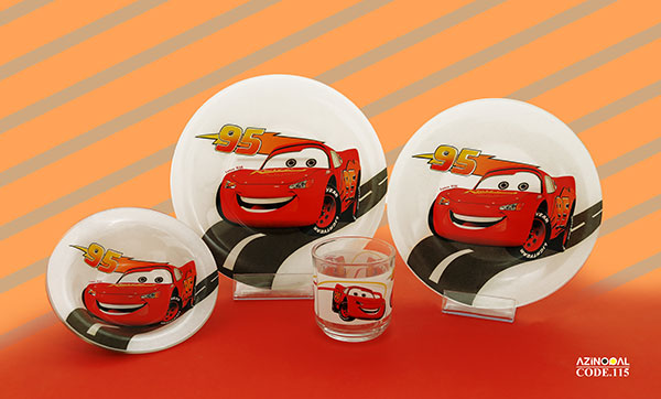 سرویس غذاخوری 4 پارچه کودک طرح کارز کد 115