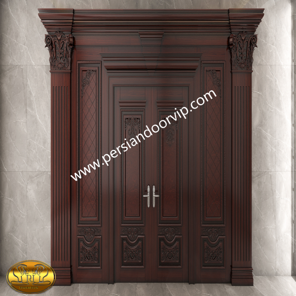 درب لابی چوبی مدل pdL1000