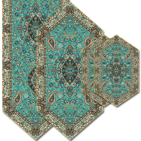 سری چهار تکه ترمه طرح سالار کد 618