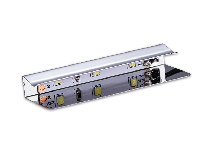 Stainless Steel Clip LED Lights For Glass Shelf
