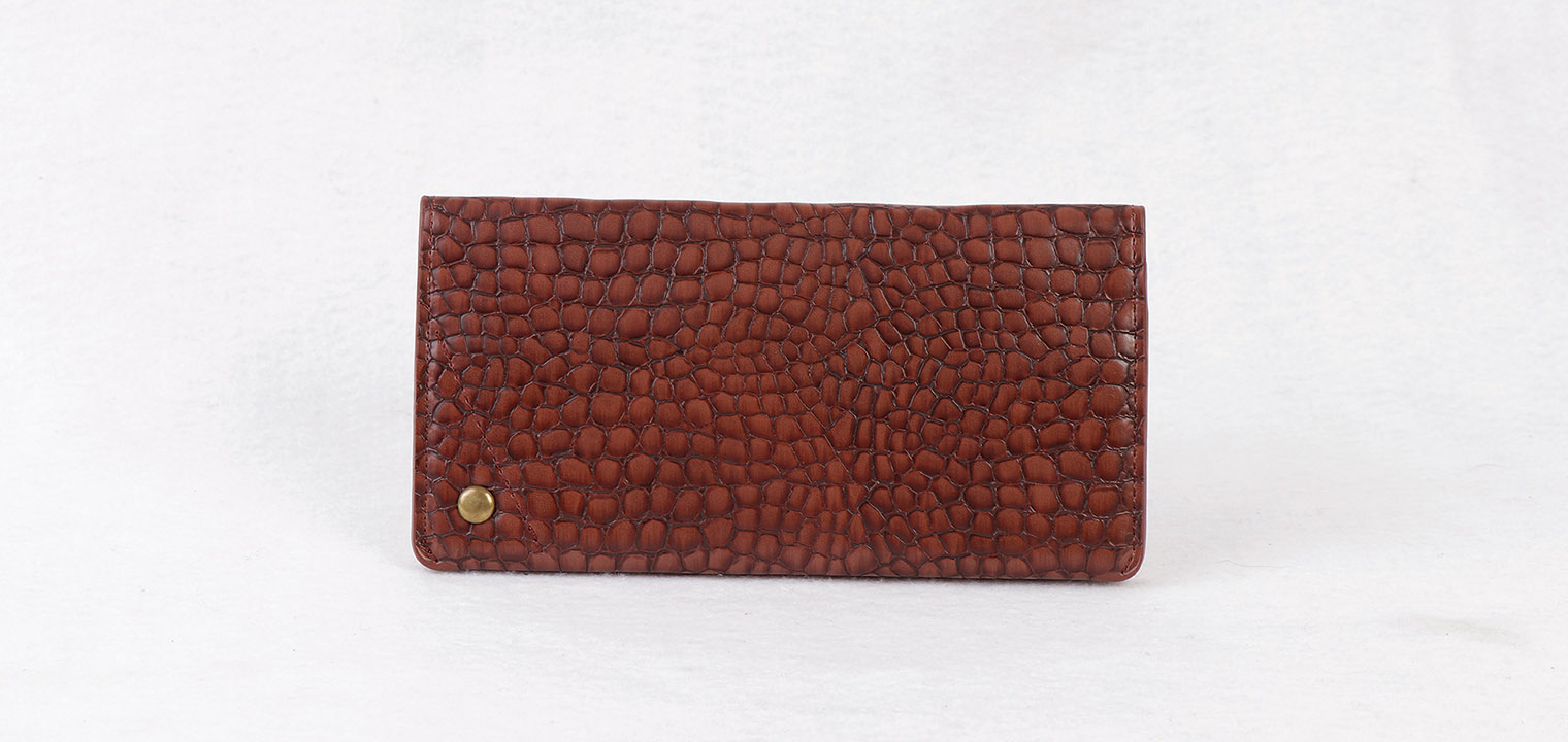 کیف پول پالتویی پوست ماری - کد 3509