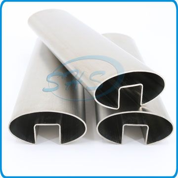 Stainless Steel Oval Slotted Pipes