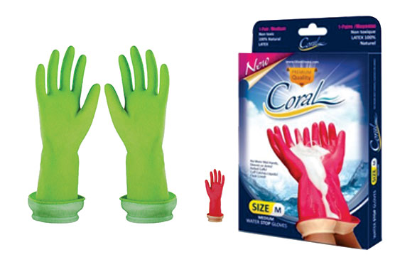 دستکش خانگی واتر استاپ کرال