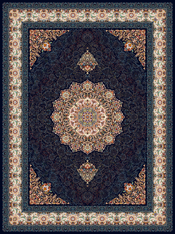 فرش 1000 شانه طرح شایلی