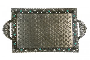 Pewter serving tray design 4