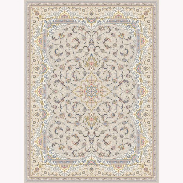 فرش ماشینی درباری کد ۵۱۰۱ نسکافه ای