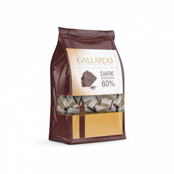 شکلات گالاردو تلخ ۶۰ درصد پاکتی
