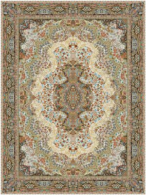 فرش 1000 شانه طرح گلستان