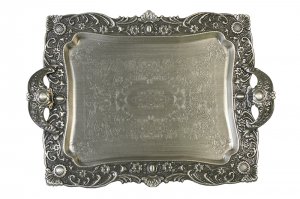 Pewter serving tray design 3