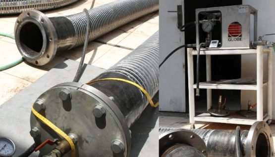 Composite hose for draining vegetable oils