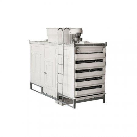 Cubic fiberglass cooling tower