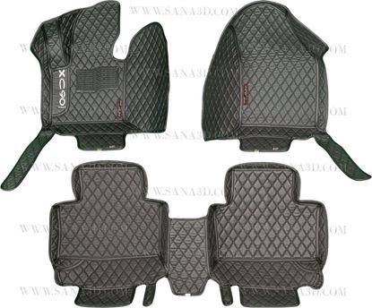 کفپوش ⁺3d چرمی گلدوزی ولوو Xc90 *پنج بعدی*