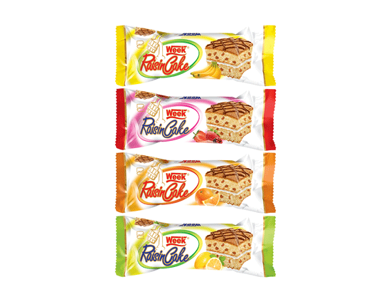 کیک لایه ای کشمشی با کارتن رنگی