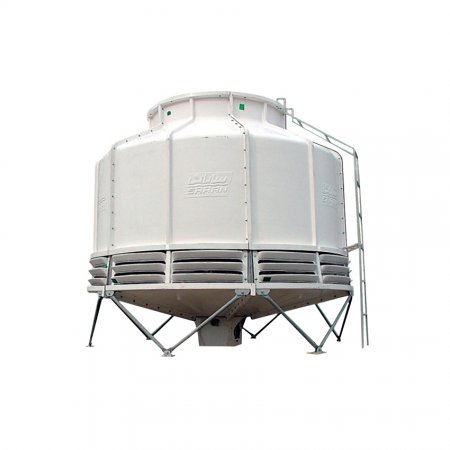 Round fiberglass cooling tower