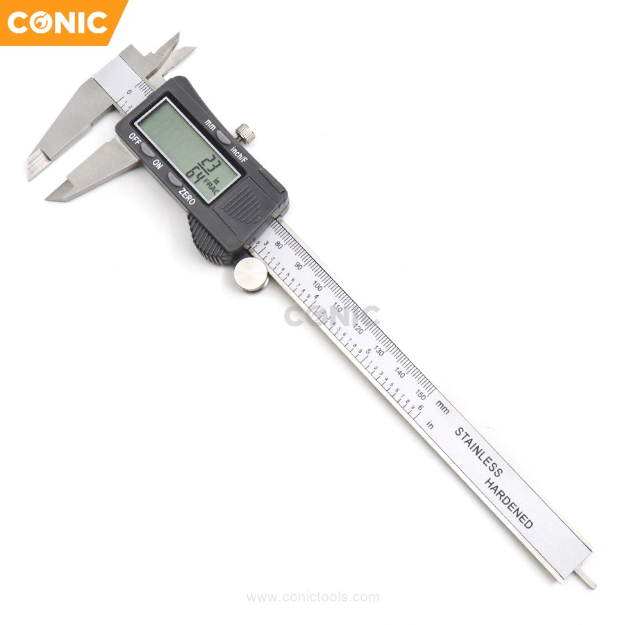 Professional 3 Modes Display Electronic Vernier Caliper Digital Caliper with Fraction Display