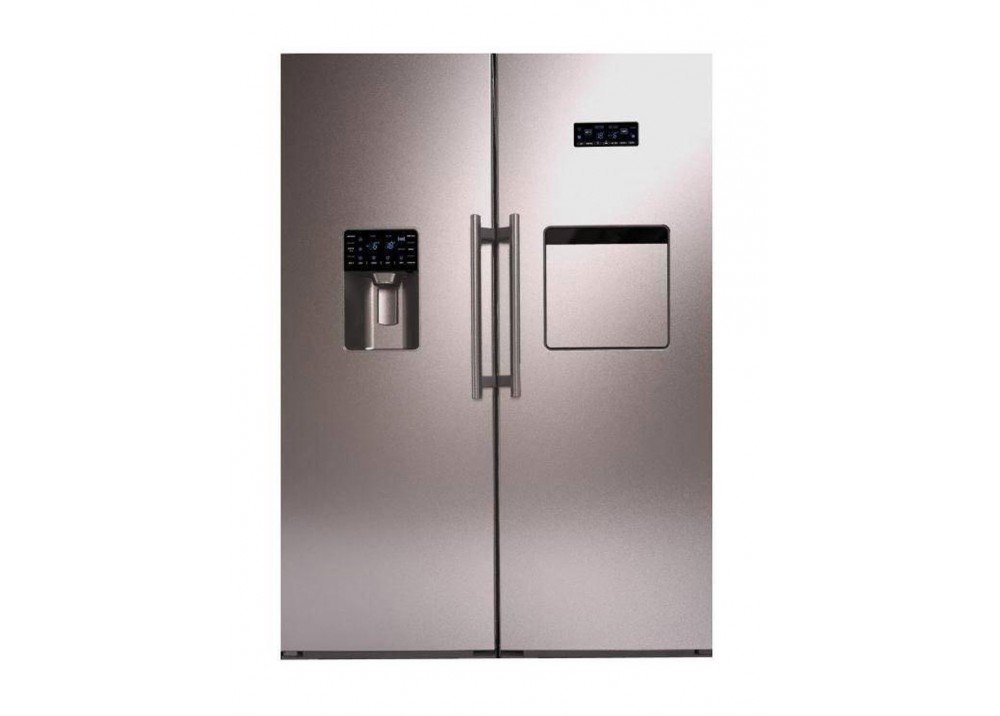 Twin refrigerator titanium ES23 model with automatic ice maker and load door