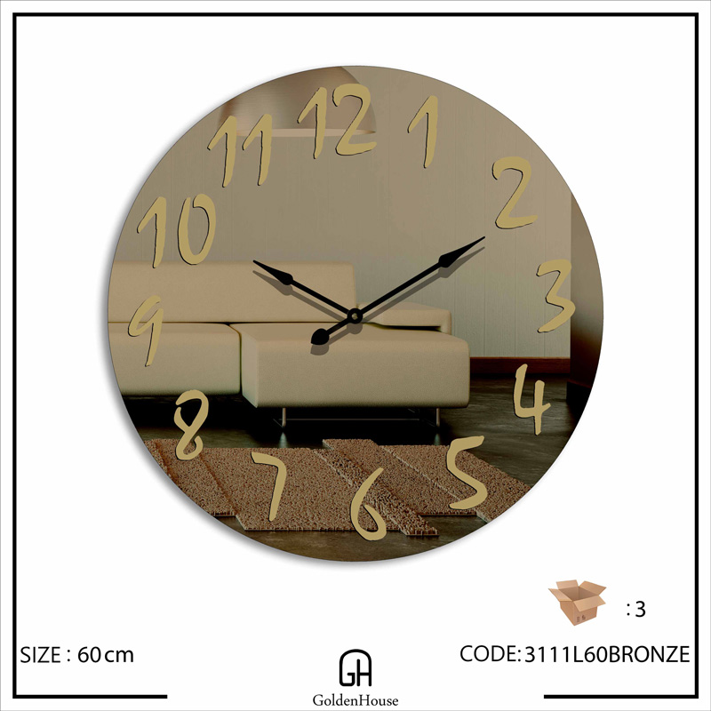 ساعت برنز قطر 60 آینه‌ای 3111L60BRONZE