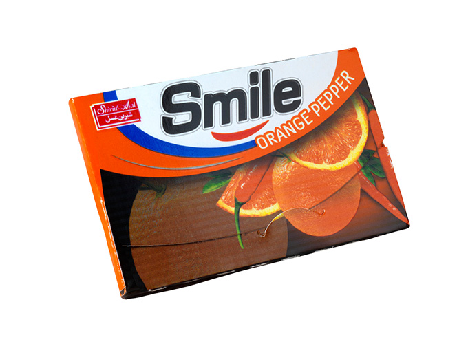 آدامس استیک اسمایل 7 عددی - پرتقال و فلفل