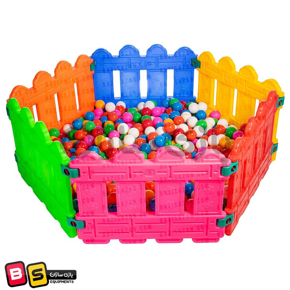 استخر توپ نرده ای شش ضلعی