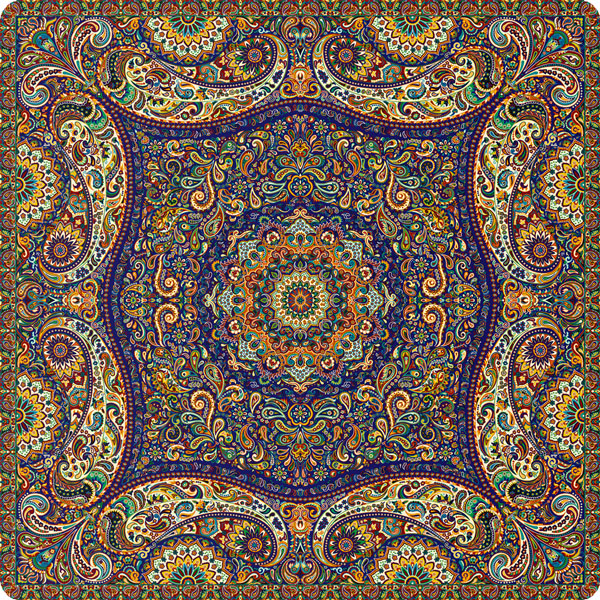 رومیزی مربع ترمه طرح پدیده کد 871