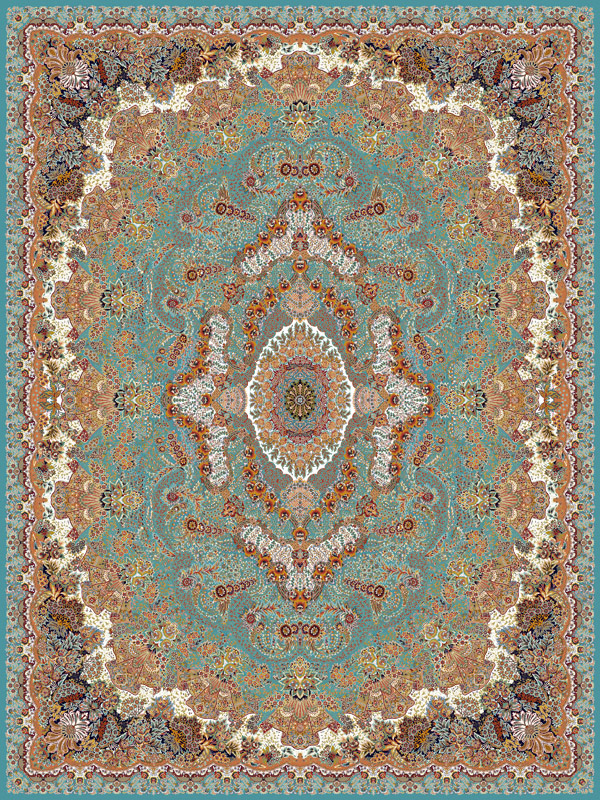 فرش 1000 شانه طرح عروس