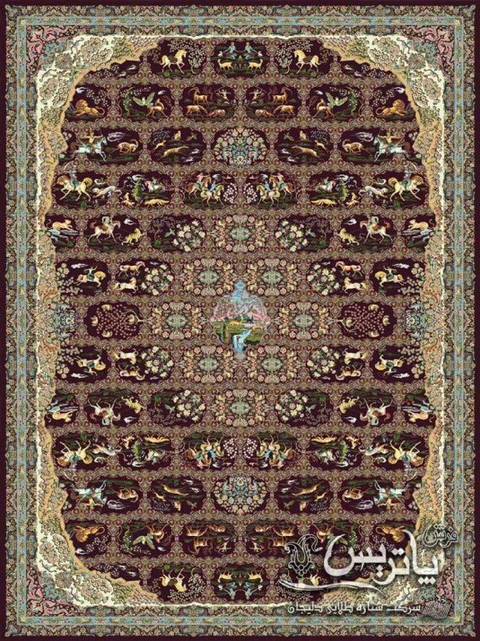 Astrakhan carpet. Aubergine 1200. Shoulder - Density 3750