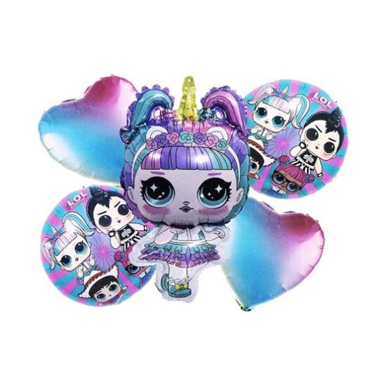 بادکنک فویلی ۵تکه LOL