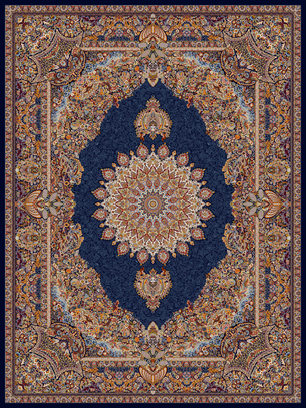 فرش 1000 شانه طرح صنوبر