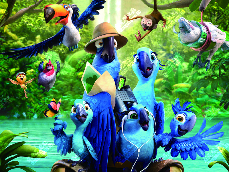 پوستر فیلم سه بعدی پرندگان خشمگین