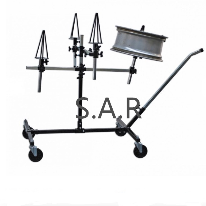 Repair/Painting Stand - Alloy Wheels Optional Wheel Mounts&adjustable mobile paint stand