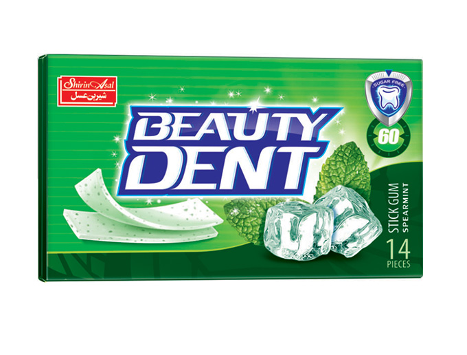 آدامس استیک بیوتی دنت 14 عددی اسپیرمینت