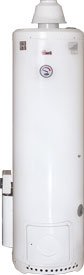 Standing gas water heater, model Gv35