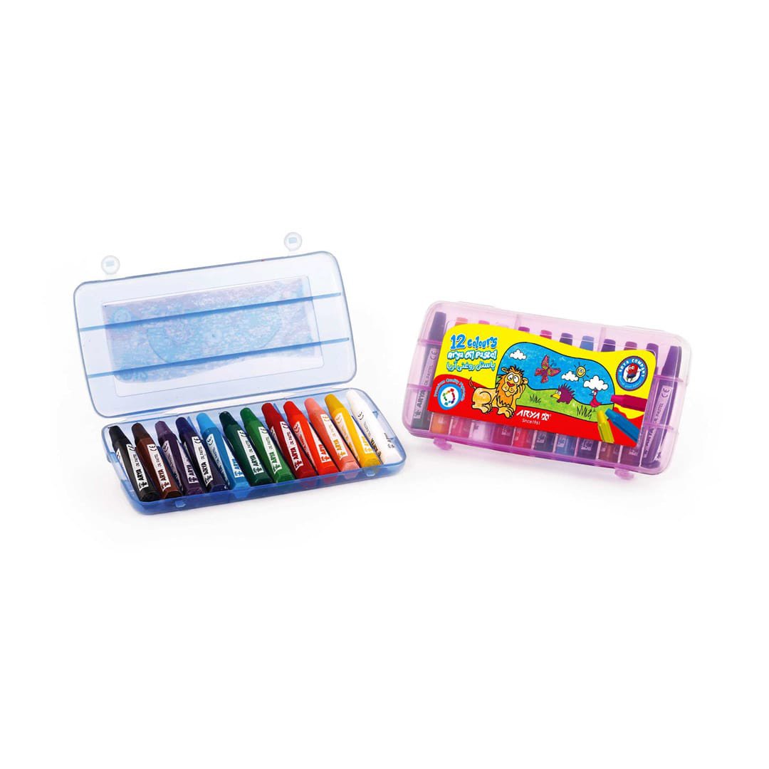 پاستل ۱۲ رنگ کیفی پلاستیکی
