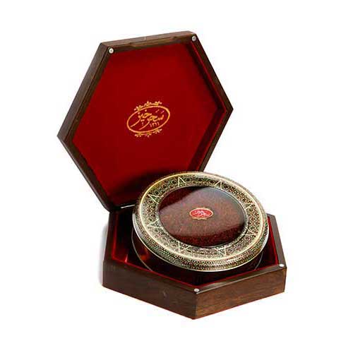 زعفران ۱۰۰ گرم خاتم جعبه چوبی